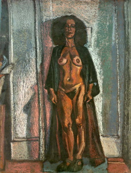 "Ellen Standing", study for painting of same name.