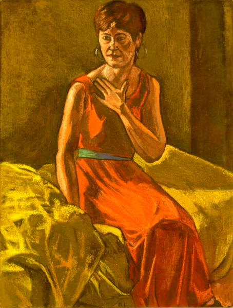 "Debbie in Red Dress 1."